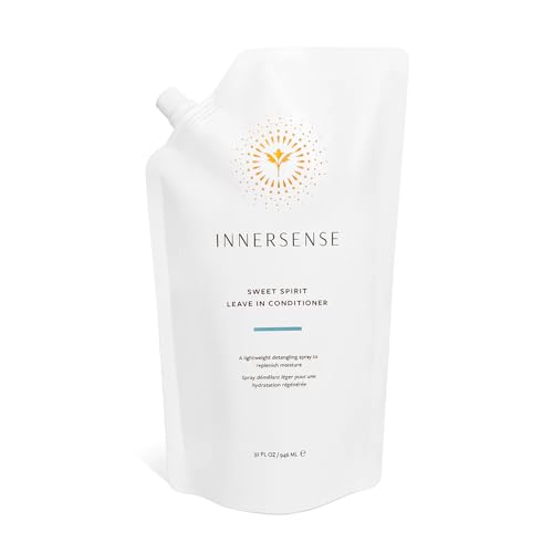 INNERSENSE Organic Beauty - Natural Sweet Spirit Leave-In Conditioner | Non-Toxic Cruelty-Free Clean Haircare (Refill Pouch 32 fl oz | 946 ml)