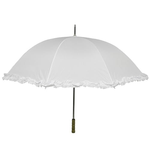 Chaks - AC1303/BLANC - Ombrelle mariage blanche 125 cm diam