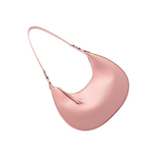 Sac demi-lune résistant en cuir synthétique pour un porté épaule fluide