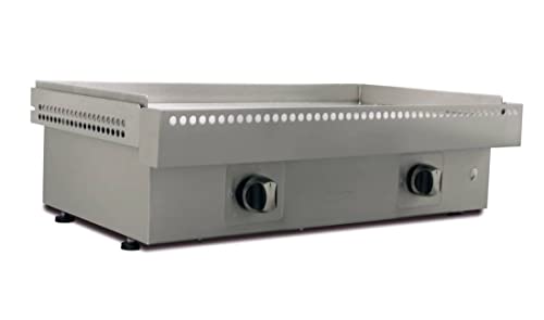 Simogas - Plancha gaz Acier rectifié 12 mm - 75cm - 2 bruleurs en H Extreme