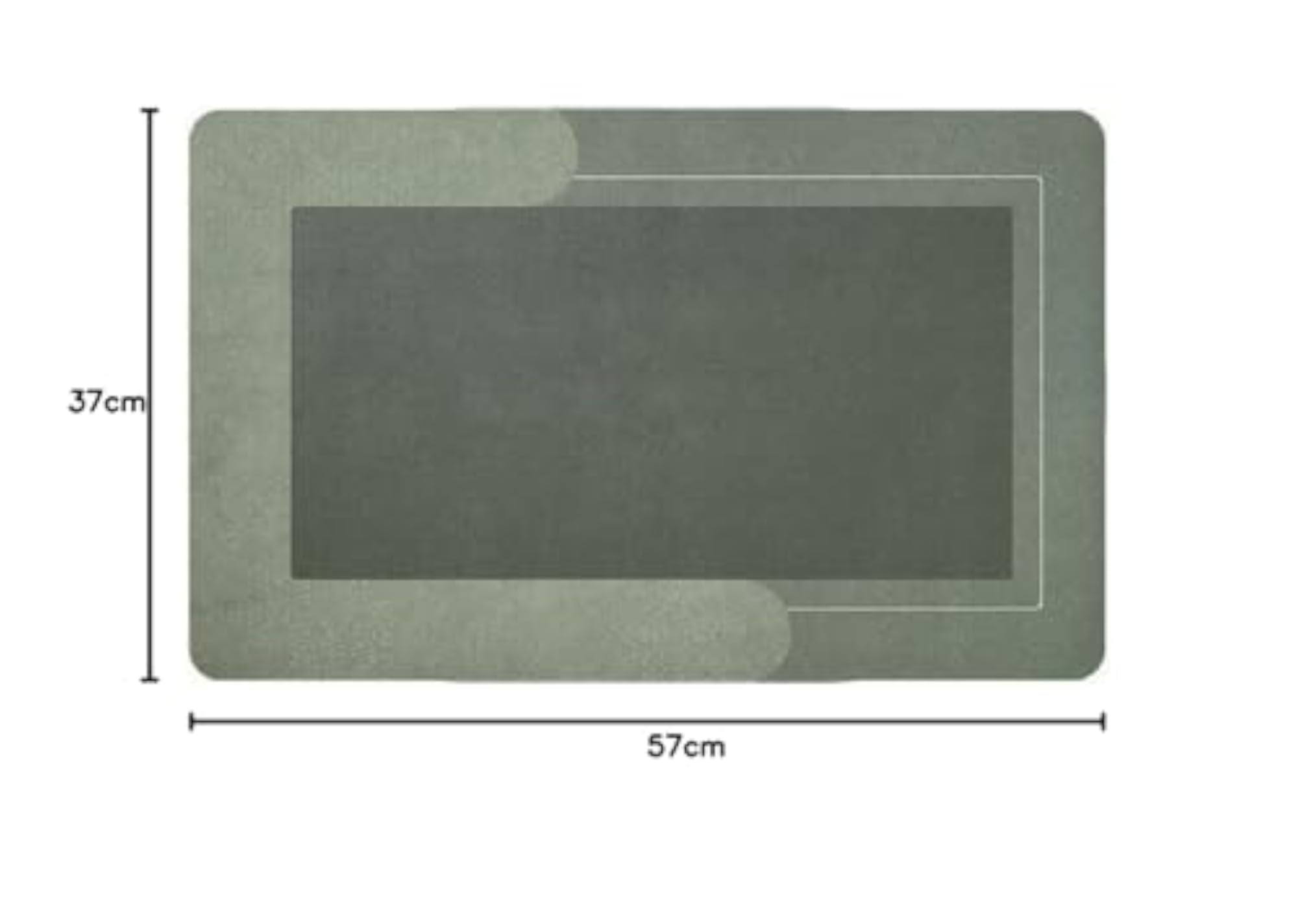 Quick Dry Anti-Slip Rubber Bathroom Mat