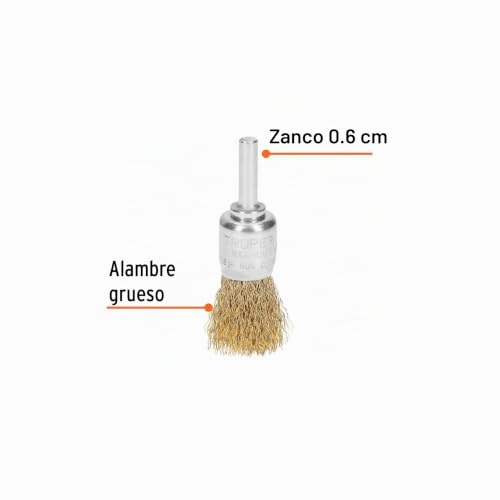 Cepillo de alambre para taladro Truper 17 Imagen adicional