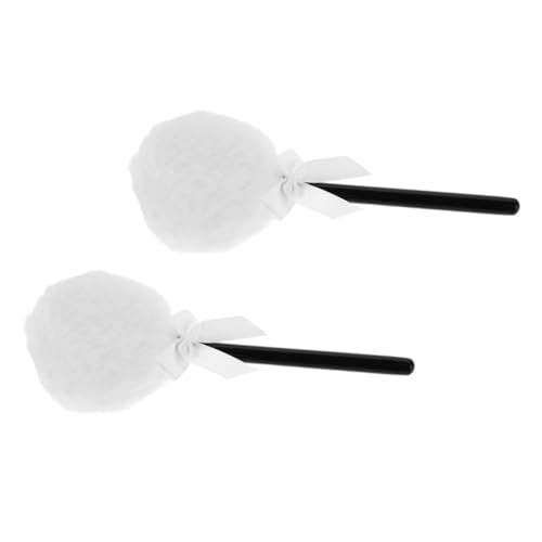 FOMIYES 2pcs Soft Makeup Lollipop Shape Face Powder Applicator for Body Powder Foundation