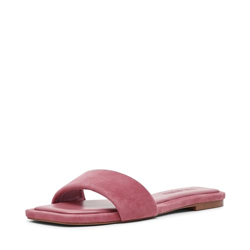Steve Madden Women's Lumina Sandal, Pink Suede, 7 UK