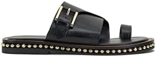 Vince Camuto Women's Cooliann Toe Ring Sandal Flat, Black, 6.5 | Image 7
