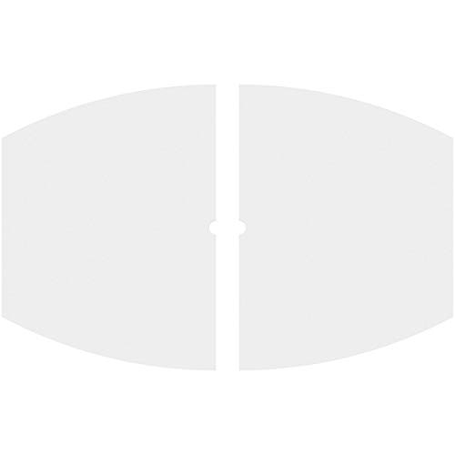 Image of Ekena Millwork CMP30X20KY2-01000 Kailey Architectural Grade PVC Contemporary, Two Piece Urethane Ceiling Medallions 30 inchW x 20 inchH x 1 inchID x 16 1 /4 inchC x 1 inchP