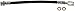 Dorman H621663 Brake Hydraulic Hose Compatible with Select Audi / Volkswagen Models