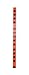 Protoco 7322L Socket Rail 1/2-Inch Holds 14 Sockets Tape Backing Locking Pegs