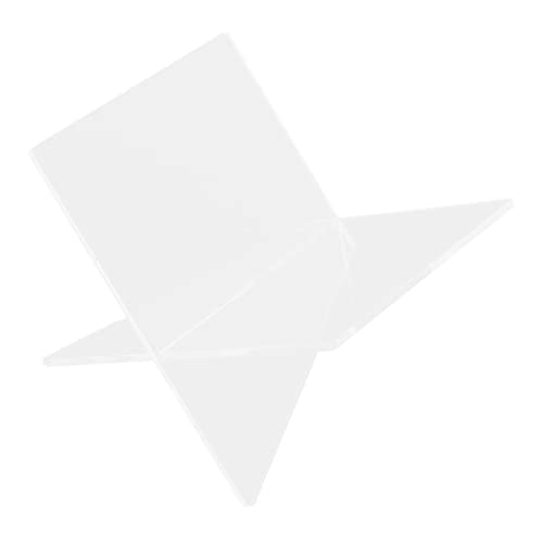 Suporte de exibição de livro, suporte de leitura de livro transparente à prova de desgaste fácil de