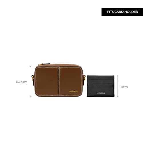 Image of Miraggio Andy Crossbody Bag For Women | Stylish Sling Bags With Adjustable & Detachable Strap | Solid Sling Bag For Casual Everyday Look