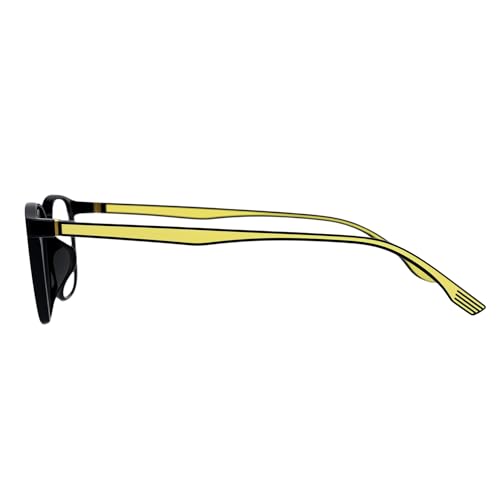 Image of Blue Light Blocking Glasses for Men & Women | Blue Cut Anti Eye Strain & UV Protection Eyeglasses for Computer, Gaming & Mobile | Stylish Rectangle Frame Chasmaa