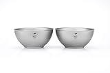 Keith Titanium Ti5351 Double-Wall Insulated Bowl - 8.5 fl oz (Set of 2)