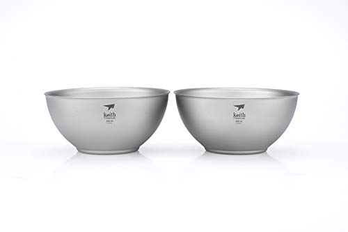 Keith Titanium Ti5351 Double-Wall Insulated Bowl - 8.5 Fl Oz (Set Of 2) #TOP20