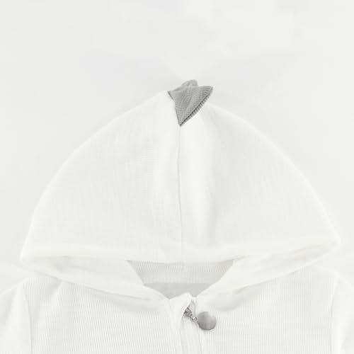 Baby Jumpsuit Hoodie Romper Zipper Long Sleeve One Piece Outfits Warm Clothes for Boy Girl 0-24 Months3