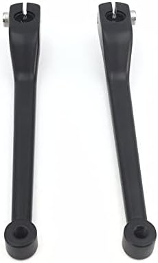 HTTMT MT268-011- Motorcycle Matte Black 2 PCs Billet Aluminum Heel/Toe Shift Lever Gear Shift Foot Lever Compatible with H-D FL Softail Touring Trike FLST FLT FLHT Road King Street Glide CVO