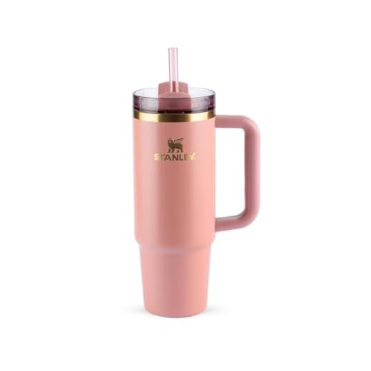 Stanley - Copo Quencher H2.0 FlowState 887ml - Copo de aço inoxidável com tampa, isolamento a vácuo, para água, chá gelado, café, smoothies e muito mais, Antique Pink