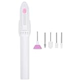 Healvian Appareil Manucure Ongles Stylo Électrique Portable 5 Fraises Limeuse Mini Faible Bruit Polissage Ponçage Pour Art Ongle Et Pédicure 6.50In