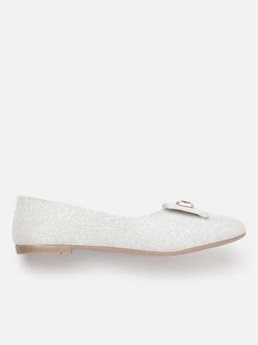 Image of Marc Loire Women's Slip-On Embellished Flat Ballerina Shoes for Casual Wear, Party and Formal Occasions