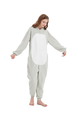 AnmHIwcte Unisex Adult Koala Onesie Funny Halloween Pajamas Animal One Piece Christmas Cosplay Costumes