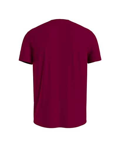Image of Tommy Hilfiger Mens Logo T-Shirt T Shirt, Red Carpet, Small US