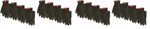 Midwest Gloves and Gear 14LJP04-L-AZ-6 Men's Brown Jersey Work Glove, Large, 4-Pack