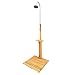 Zjjseloru Outdoor Shower Kit Portable Wood Outdoor Garden Pool Shower with Chassis Board for Outdoor Backyard Poolside Beach Pool Spa,Wood