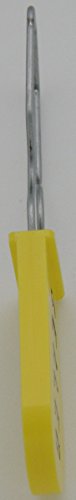 Image of Plastic Padlock Security Seal with Large Shackle Metal Wire (Yellow, 10 Pack)