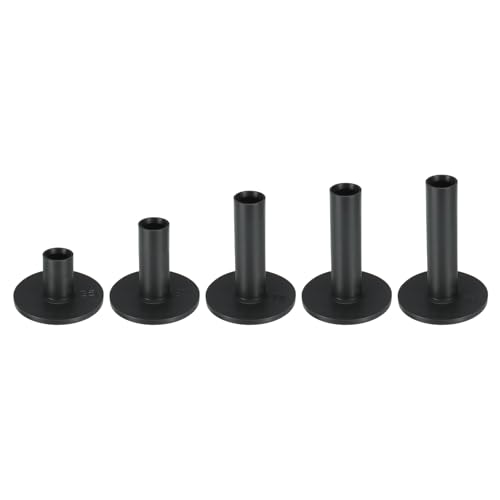 PATIKIL Rubber Golf Tee, 5 Pcs Mix Size Golf Practice Tees Training Driving Range Tee Stable Golf Ball Holder for Outdoor Indoor Hitting Mat, Black