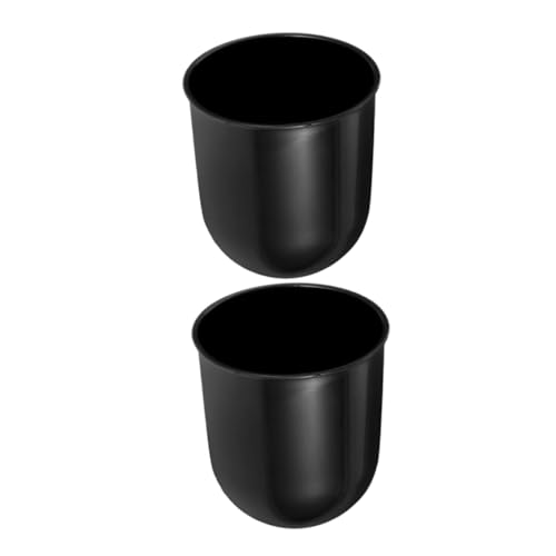 Mikikit 2Piezas Taza de Plástico Escobilla de Soporte Compacto y Moderno Cepillo de Limpieza Hogar Oficina y Accesorio Práctico Baños