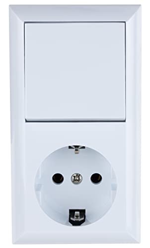 REV Ritter PlanoLuxe AP 0510156777 Toggle Switch and Socket White, A/W.-Schalter + Steckdose - Image 2