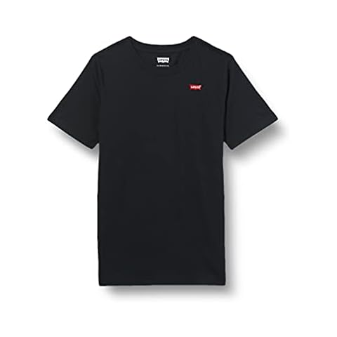 Camiseta Levi's Kids Lvb Batwing Chest Hit Negro para Niños de 14 Años Cover