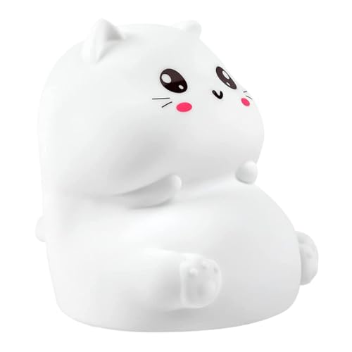 Lámpara de noche USB con diseño de gato y luz LED colorida