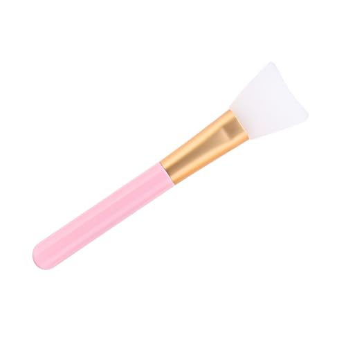 CAXUSD Brocha de Maquillaje que No Mancha de Silicona Mango de Madera Pincel Profesional Color Aleatorio para Mujer y Es Adecuado para Viajar
