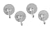 Produktbild WENKO Static-Loc® Nickelhaken Osimo 4er Set, 4er Set, Befestigen ohne Bohren