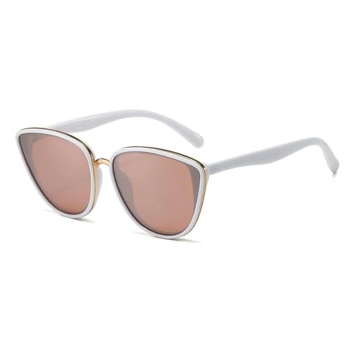 Retro Glasses Women Fashion Metal Shades Outdoor Travel Driving Uv400