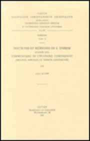 Paperback Doctrines Et Methodes de S. Ephrem d'Apres Son Commentaire de l'Evangile Concordant (Original Syriaque Et Version Armenienne) [French] Book