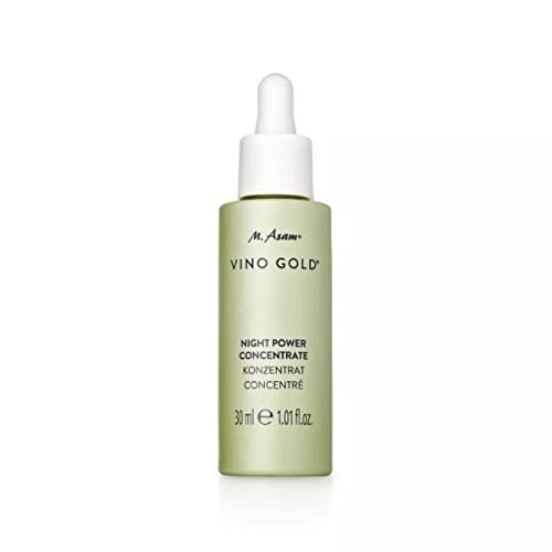 M. Asam Vino Gold Power Night Concentrate - The Face Serum Supports The Skin Renewal Process & Stimulates Regeneration Overnight, With Resveratrol & Vitamin A, Vegan Facial Care, 1.01 Fl Oz #TOP17