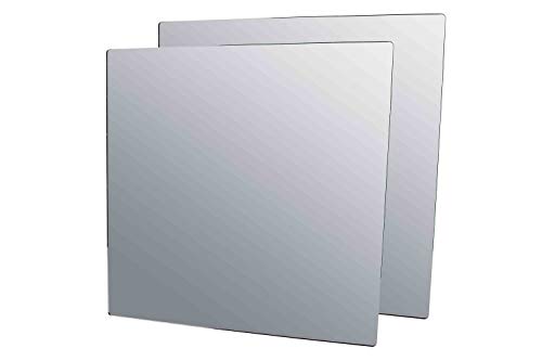 Acrylic Mirror Sheet 12" x 12" Reflective Frameless Lucite Tile Lightweight Portable Display with Rounded Corners for Makeup Applications Hair Salons and Traveling by Marketing Holders