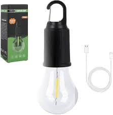 Rechargeable LED Camping Lamp, USB Tent Bulb with Hanging Hook, Portable Light 1pc-image-36