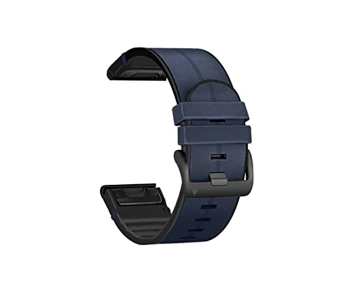 for Garmin�K�[�~�� Instinct 2X/Fenix8 51mm �o���h �x���g �����o���h �݊��i �}�C�N���t�@�C�o�[���U�[+�V���R�� Fenix 7X Pro/Fenix 7X/Fenix 6X �����x���g ���U�[ �A�N�Z�T���[ (�_�[�N�u
