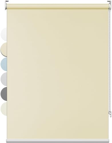 FHSBlinds ���[���X�N���[�� ���[���J�[�e�� FHSBlinds �P���Ռ� �I�[�_�[���C�h �J�[�e�����[���t���\ �����΍� �ՔM �`�F�[���� UV�J�b�g �h�� ��35~240cm/��?300cm FS-JZYS-YM-61 �x�[�W�� ��60*��9