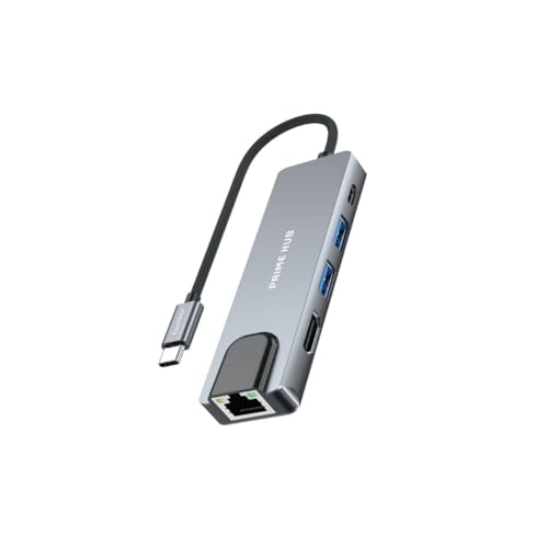 5 in 1 Usc-C Hub Çoğaltıcı, Fonksiyonel Yapı, Hızlı Veri Aktarımı, 2x Usb Girişi, 1x Type-C, 1x Ethernet, 4K HDMI Girişi, Alüminyum Kasa