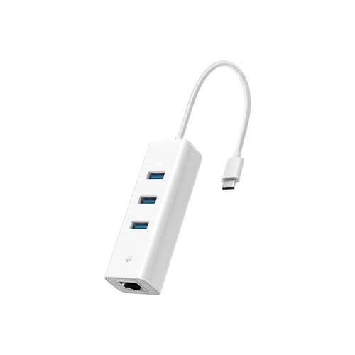 Adaptateur Ethernet USB C avec 3 ports USB 3.0 Gigabit Hub TP-Link UE330C pour Windows Mac Linux