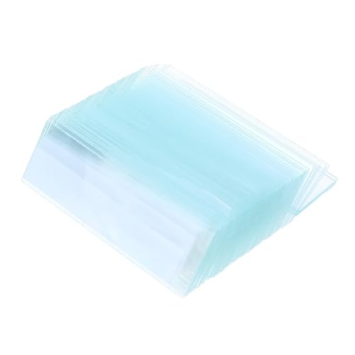 Didiseaon 50 piezas Láminas de Vidrio para Microscopio Alta Transparencia sin Burbujas Bordes Pulidos Grosor para Laboratorio y Estudio Científico