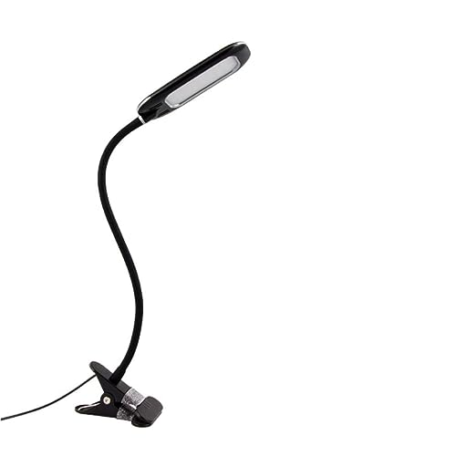 Lampe de lecture pour livre contre la fatigue oculaire avec pince de fixation noire