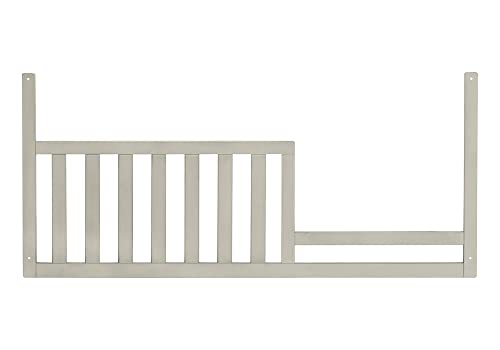 Image of Toddler Bed Safety Guard Rail for Kingsley & Centennial Convertible Cribs - Solid Wood Rail for Convertible Crib to Toddler Bed Conversion - Safety Bed Rail for Children (Antique White - Amherst)