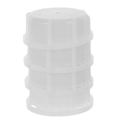 Garneck 4pcs Chemical Storage Bucket Replacement Outer Caps Thickened Plastic Drum Bung Lids with Breathable Seal for Square Containers Home and Industrial Use