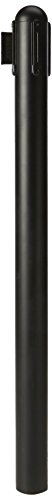 Barrière avec ruban rétractable en nylon noir Securit pour guidage
