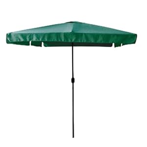 Trade Shop 223235 Parasol voor de tuin, 3 x 4 m, tuinmeubelen voor balkon, terras, groen