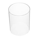 Transmission lumineuse maximale : le matériau en verre transparent permet une transmission lumineuse optimale, améliorant la luminosité de votre bougie, cheminée de bougeoir, bougeoir en tube de verre